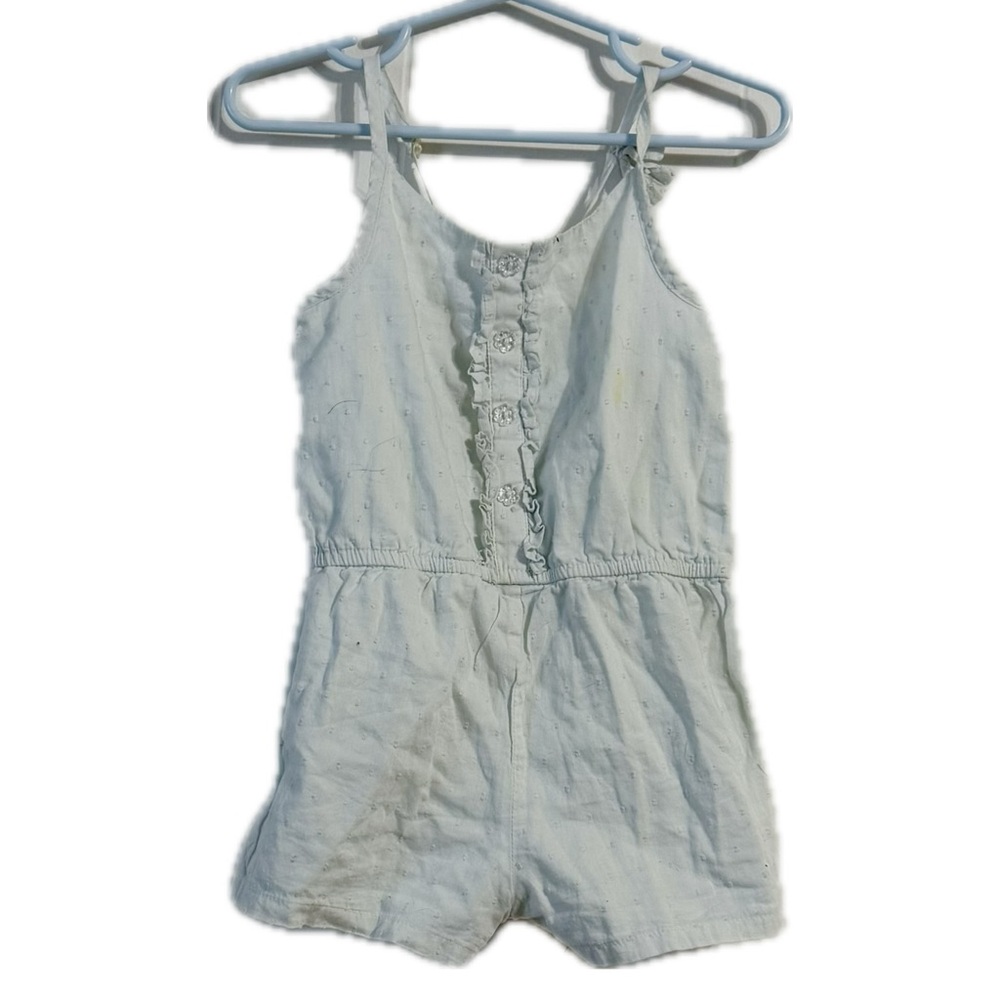 Savannah Light‎ Cream Button-Front Romper